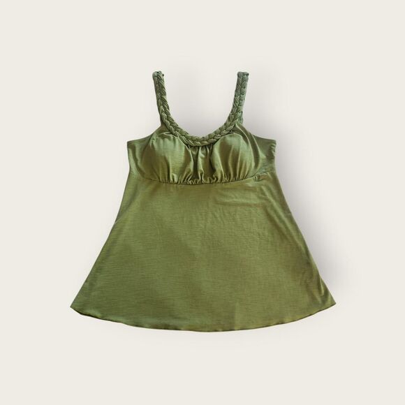 A. Byer Tops - Vintage Y2k early 2000s A. Byer green empire waist flowy goddess vibes tank top